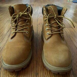 Timberland Youth Boys Size 3 M 6” inch Premium Waterproof Wheat 12709 Boots